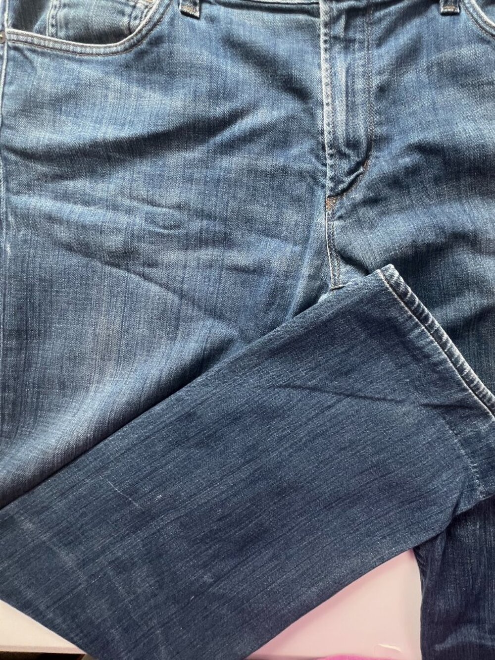 Citizens of Humanity mens jeans med wash 38 straight leg logo USA